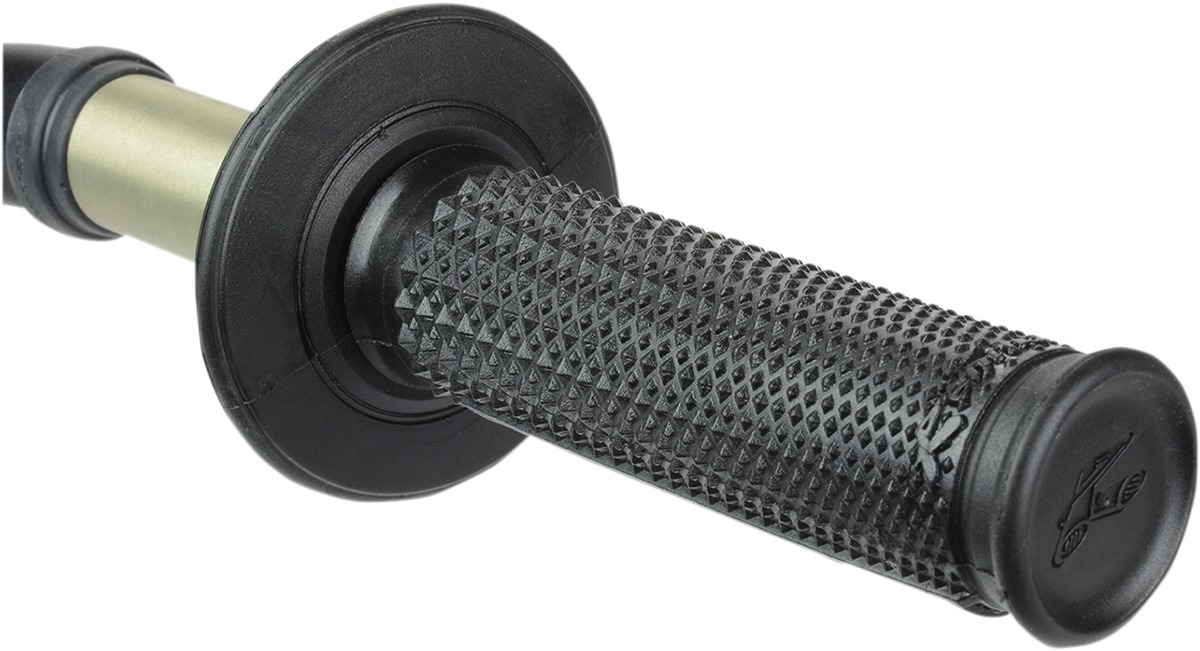 Ultra-Tacky Dual Compound Grips Tapered 1/2 Waffle - Black - Click Image to Close