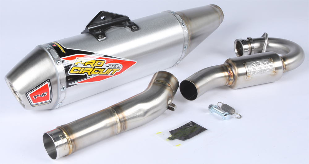 T-6 Aluminum & Stainless Steel Full Exhaust - For 17-19 KX250F - Click Image to Close