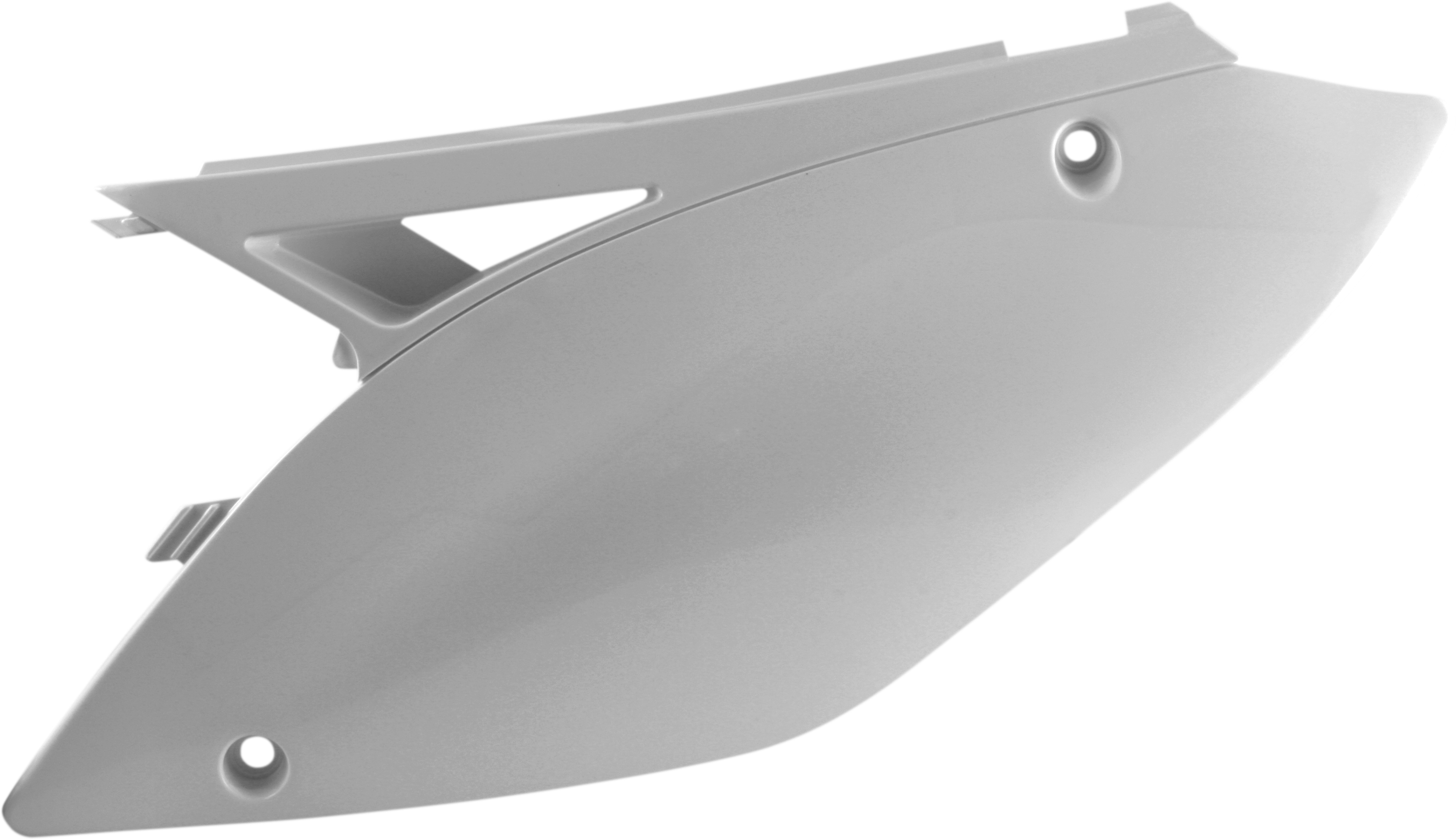 Side Panels - White - For 09-12 Kawasaki KX250F 09-11 KX450F - Click Image to Close