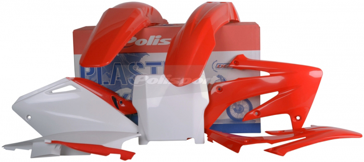 Complete Plastics Kit (Red) - For 04-05 Honda CRF250R - Click Image to Close