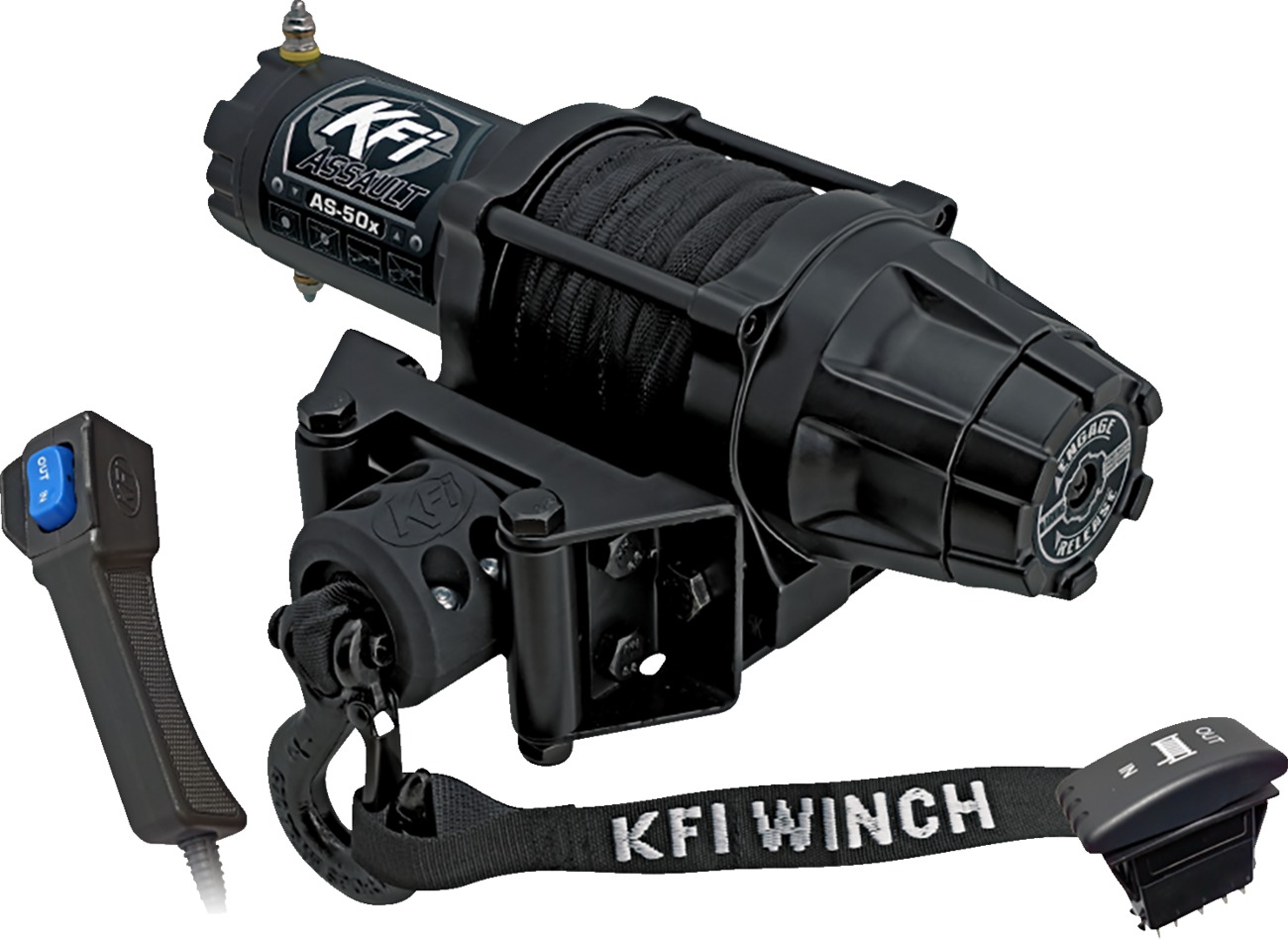 Assault Series Winch 5000 lbs. - Synthetic Cable - Click Image to Close