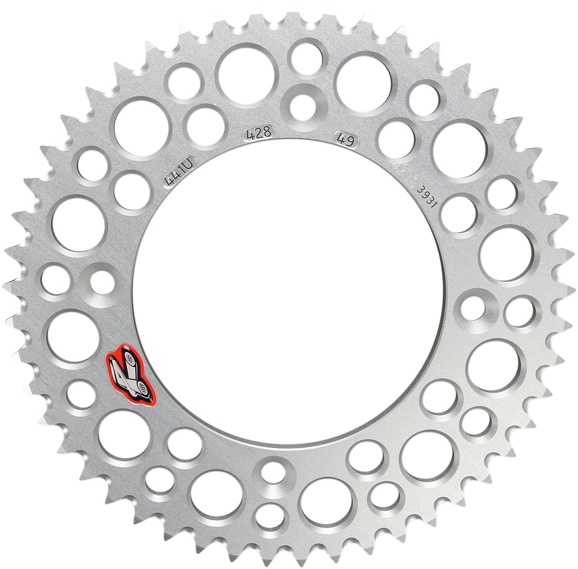 Rear Sprocket - Silver 428-49 Teeth - For 04-20 KTM 85-105SX/ 17-20 Husq TC85 / 22-23 GasGas MC85 - Click Image to Close