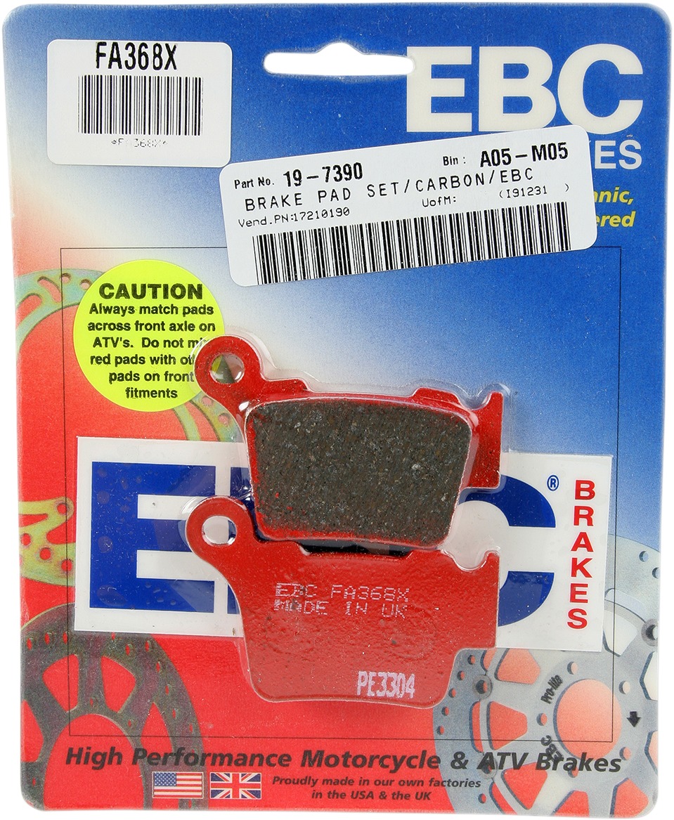 Standard Organic Brake Pads - Click Image to Close