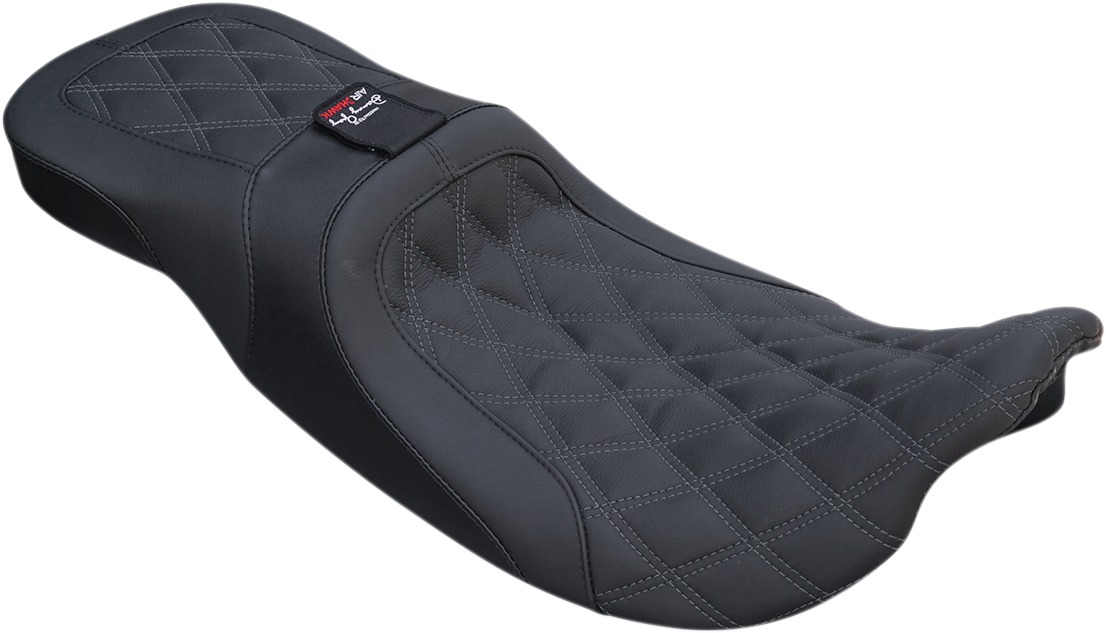 Airhawk Weekday XL Diamond Wide 2-Up Seat Low - For Harley FLH FLT - Click Image to Close