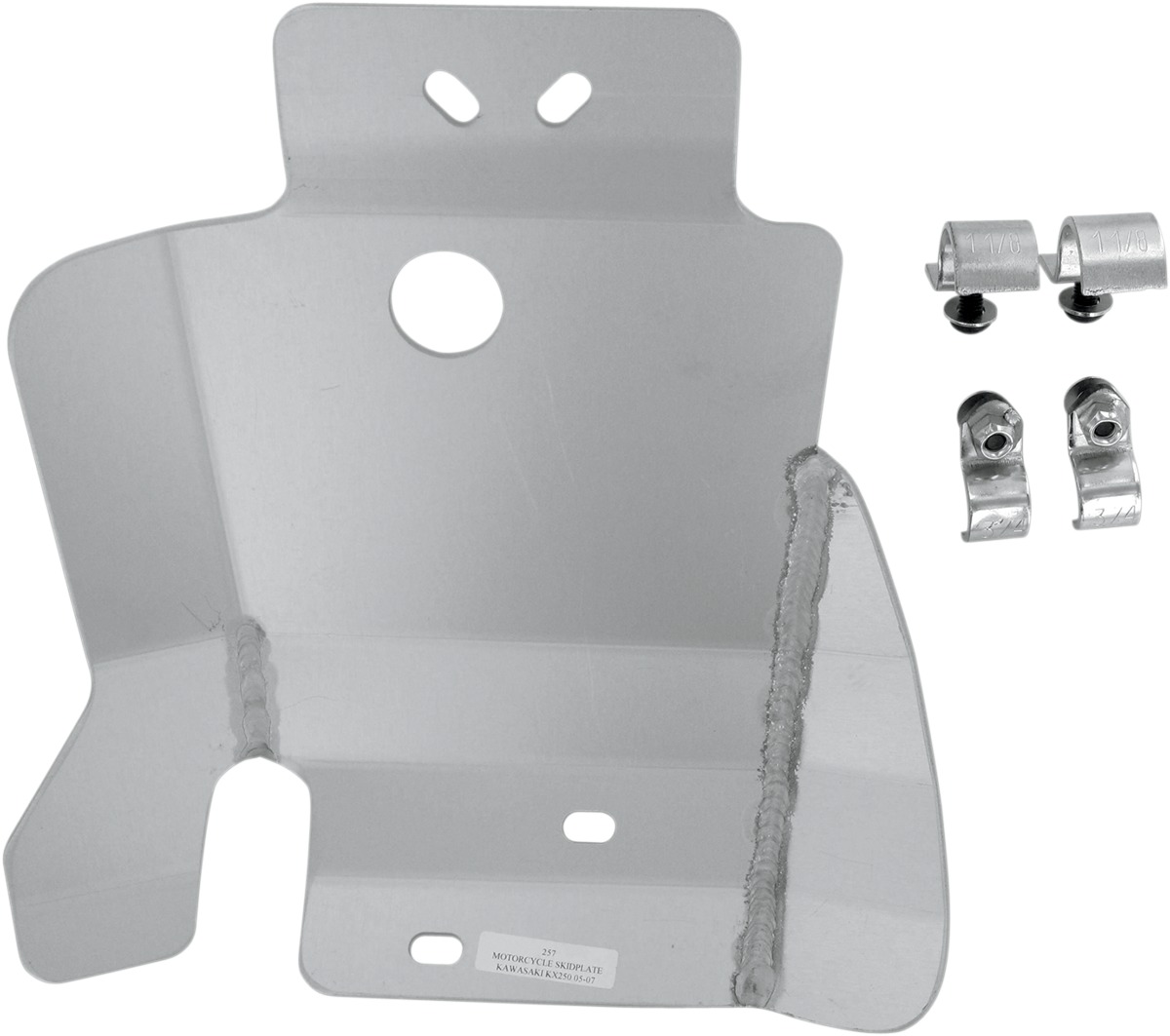 Aluminum Skid Plate - For 05-07 Kawasaki KX250 - Click Image to Close