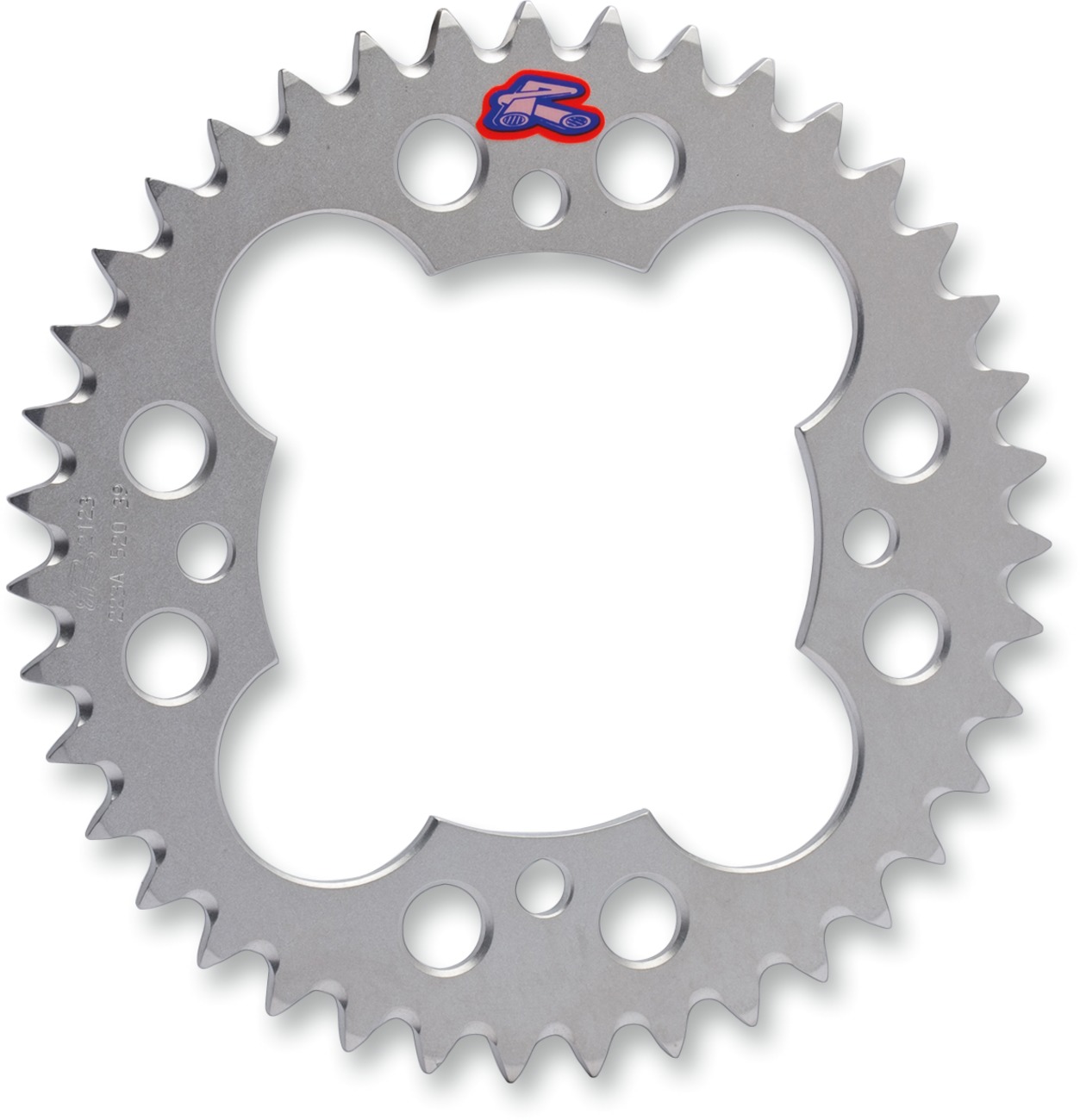 86-87 Honda ATC 250R/ TRX250R Rear Sprocket Grooved - Silver 520-39 Teeth - Click Image to Close