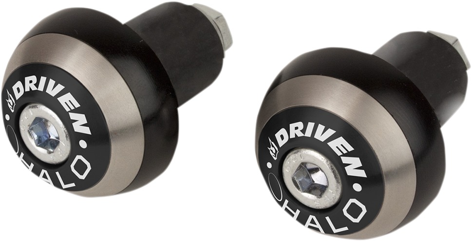 Halo Bar Ends - Driven Halo Barend Blk - Click Image to Close