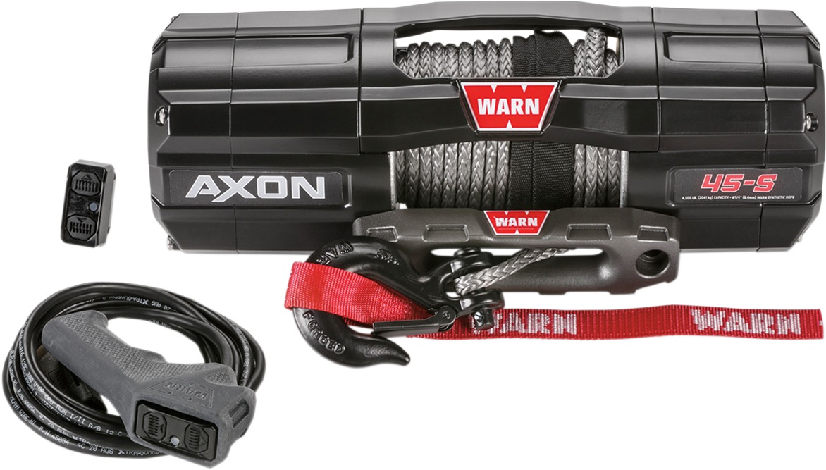 AXON 4500-S Winch with Synthetic Rope - Axon 4500 Synthetic Winch - Click Image to Close