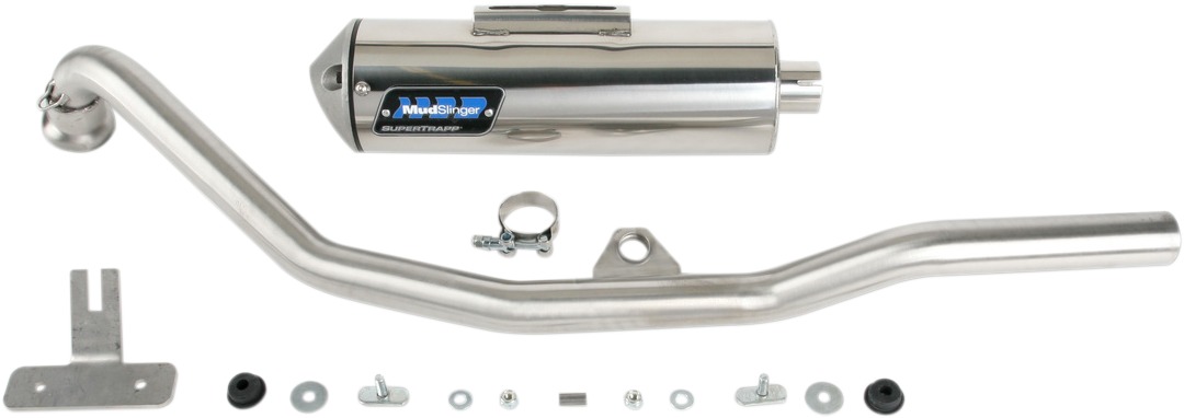 SuperTrapp Mudslinger Slip On Exhaust - For 02-07 Polaris Sportsman - Click Image to Close