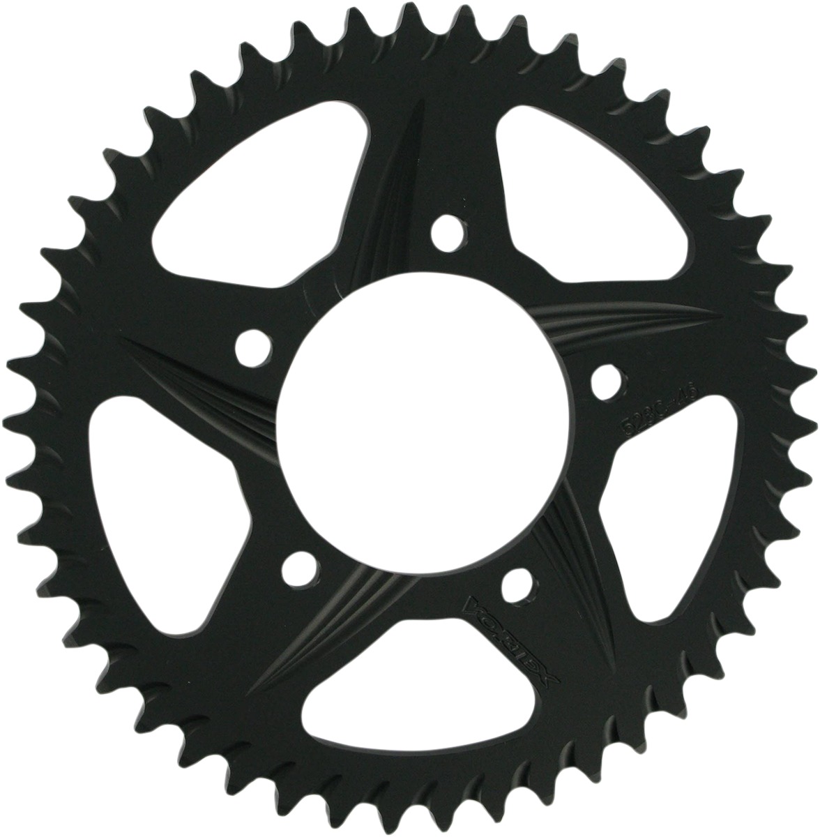 Carbon Steel 525 Rear Sprocket 45T - Black - For 91-08 Suzuki SV650 91-93 Bandit - Click Image to Close