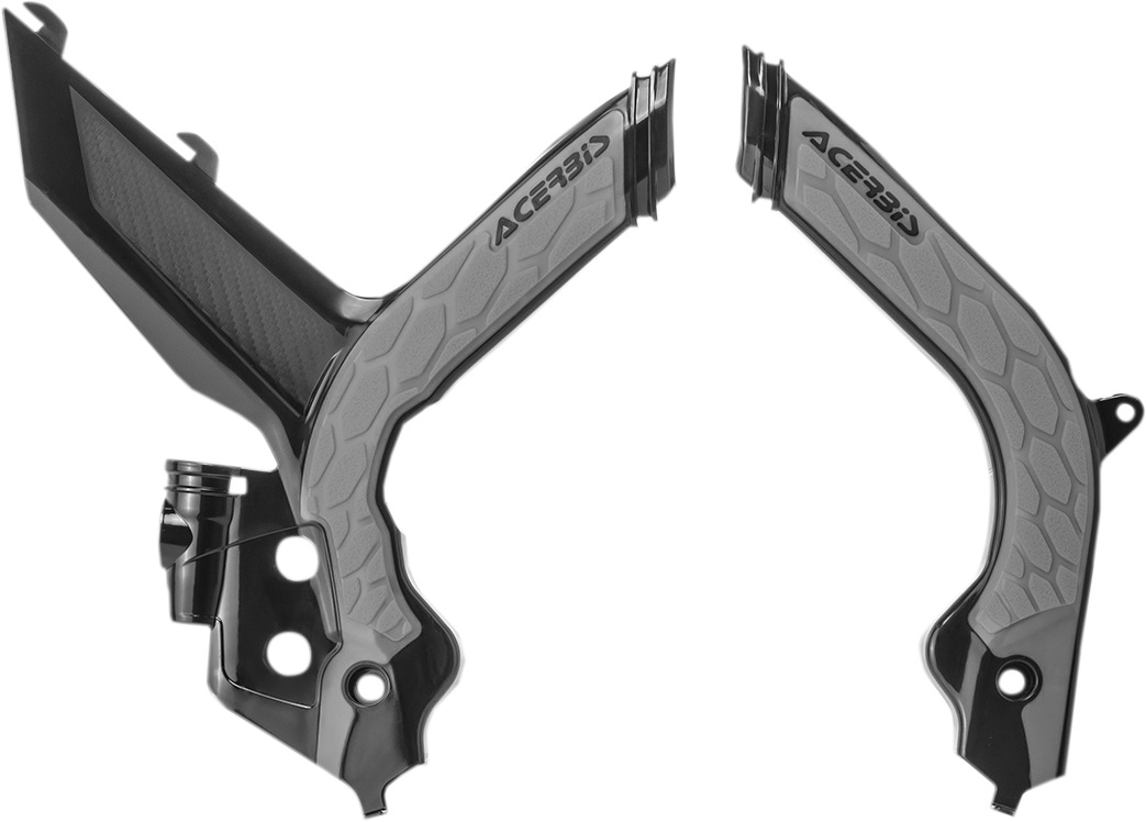 X-Grip Frame Guards Black/Gray - For 19-22 KTM 125-450 SX/F XC/F - Click Image to Close