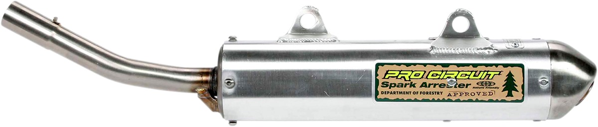 Nature Friendly Slip On Exhaust Silencer w/ Spark Arrestor - For 99-02 KX250 - Click Image to Close