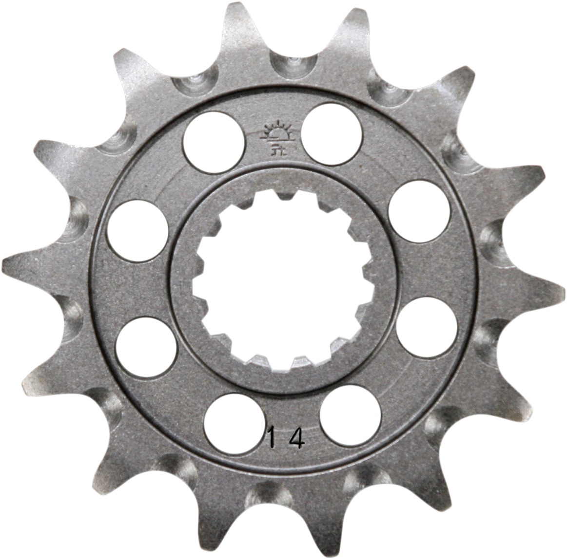 Front Steel Countershaft Sprocket - 14 Tooth 520 - Click Image to Close