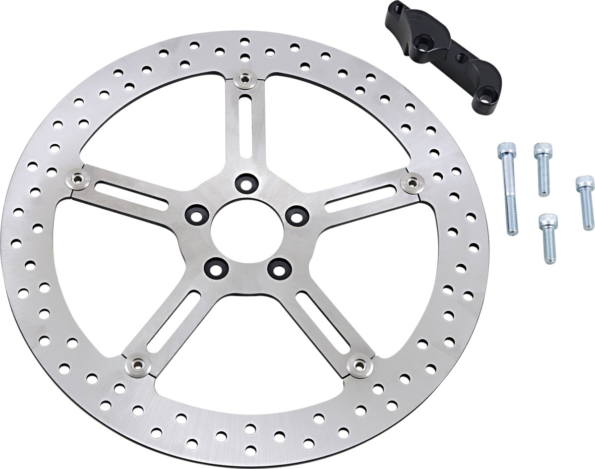 Big Brake Floating Front Left Brake Rotor 381mm Natural - Click Image to Close