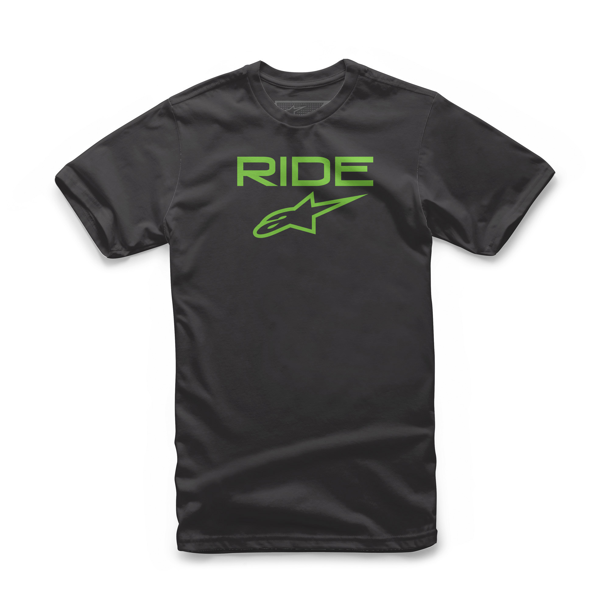 Ride 2.0 Tee Black/Green Medium - Click Image to Close