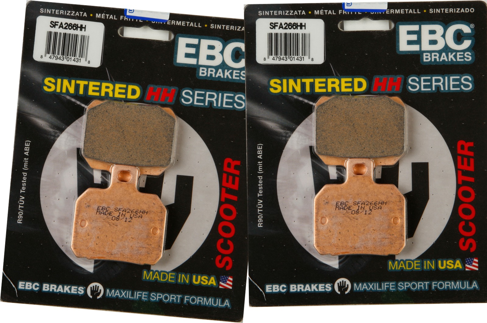 Sintered Double-H Brake Pads Front Set - Click Image to Close