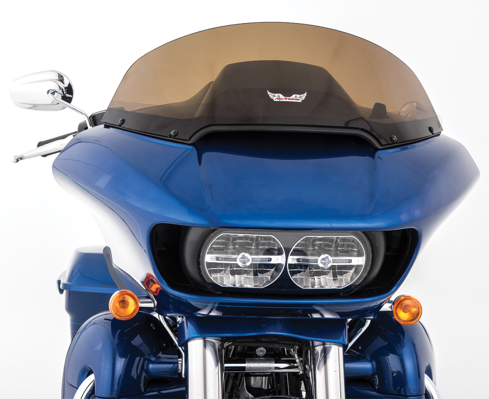 Dark Smoke 10" Windshield - For 15-19 HD Road Glide Touring - Click Image to Close