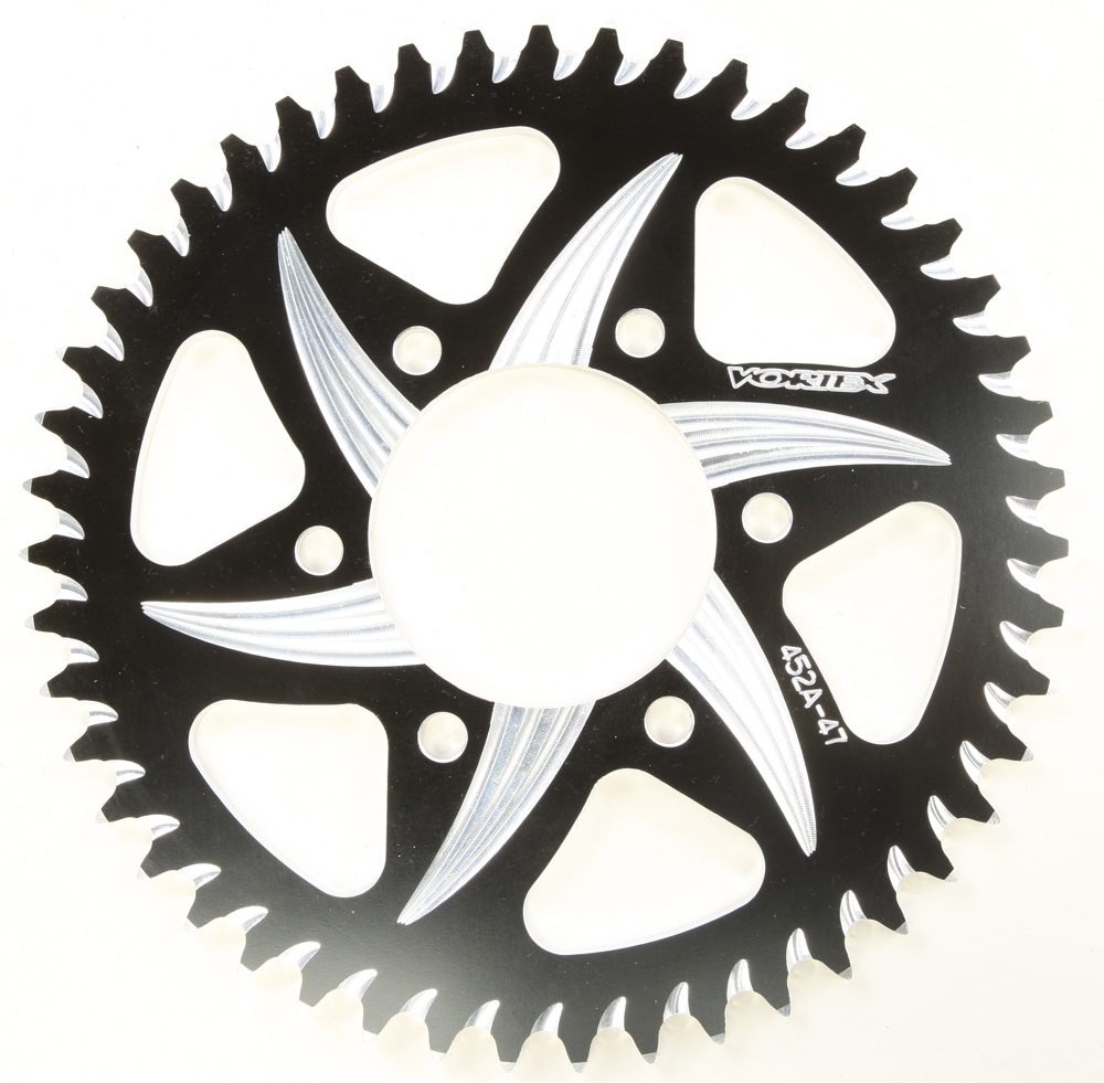 CAT5 Rear Aluminum Sprocket Black 47T 520 - For 90-14 Kawasaki 600-1000 - Click Image to Close