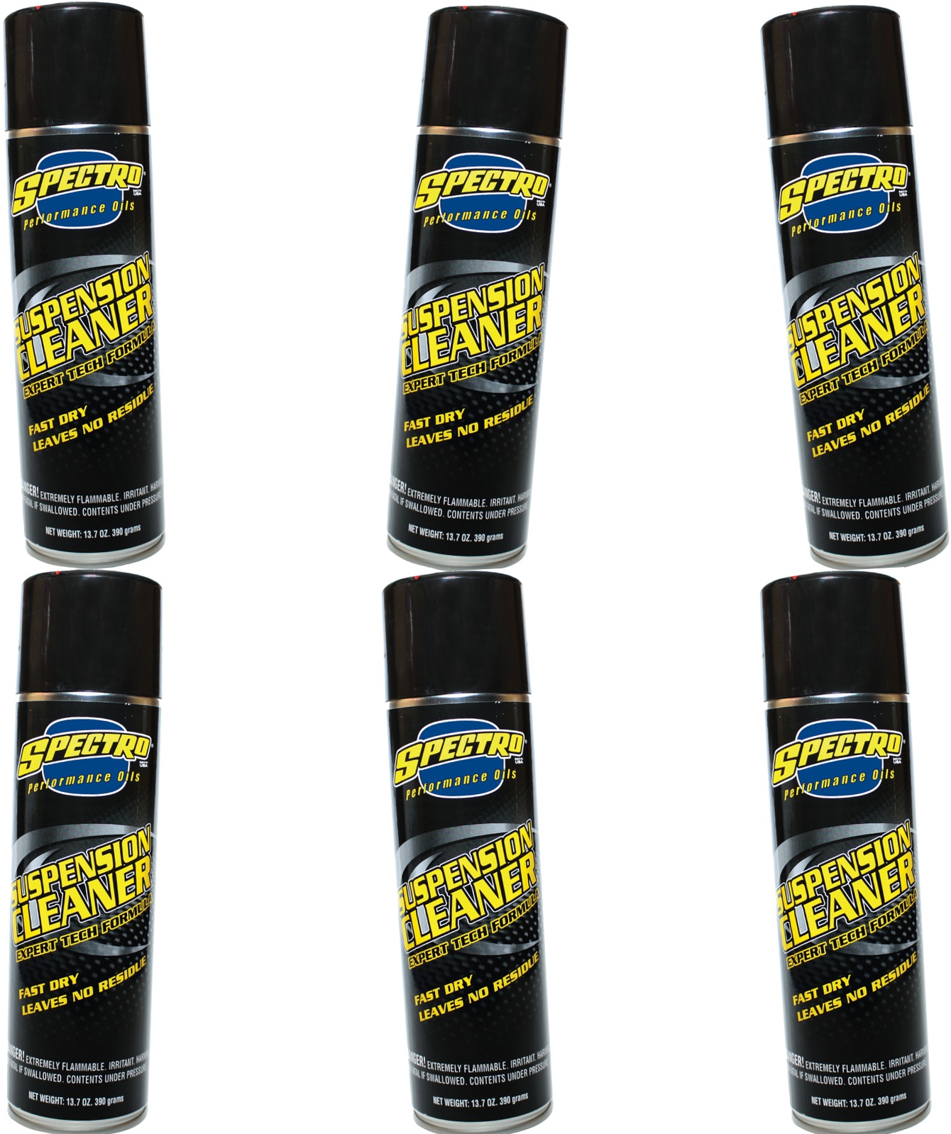 6 Pack Spectro Suspension Cleaner 13.7 Fl.oz Aerosol - Click Image to Close