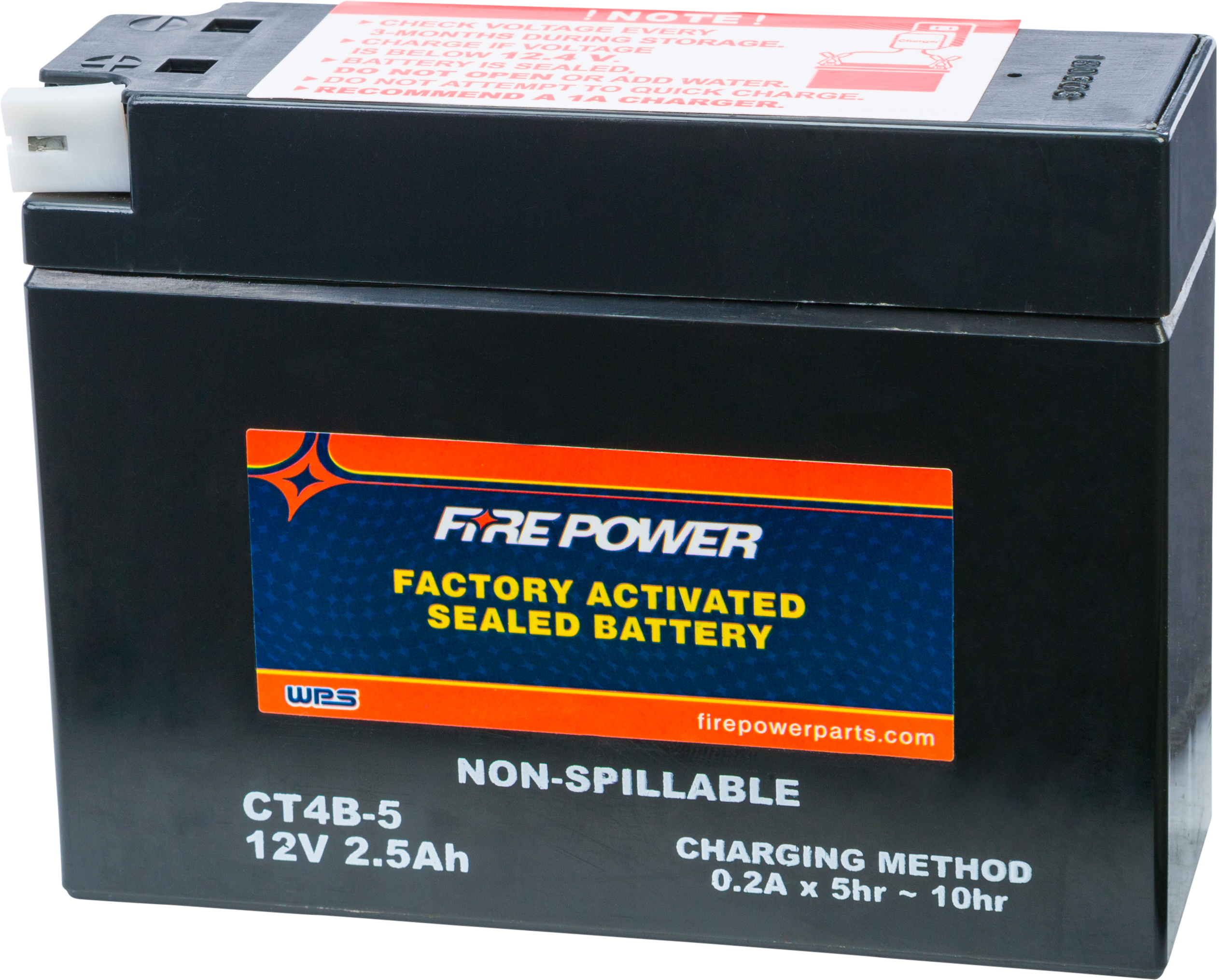 Factory Activated Sealed Battery - Replaces YT4B-5 - Click Image to Close