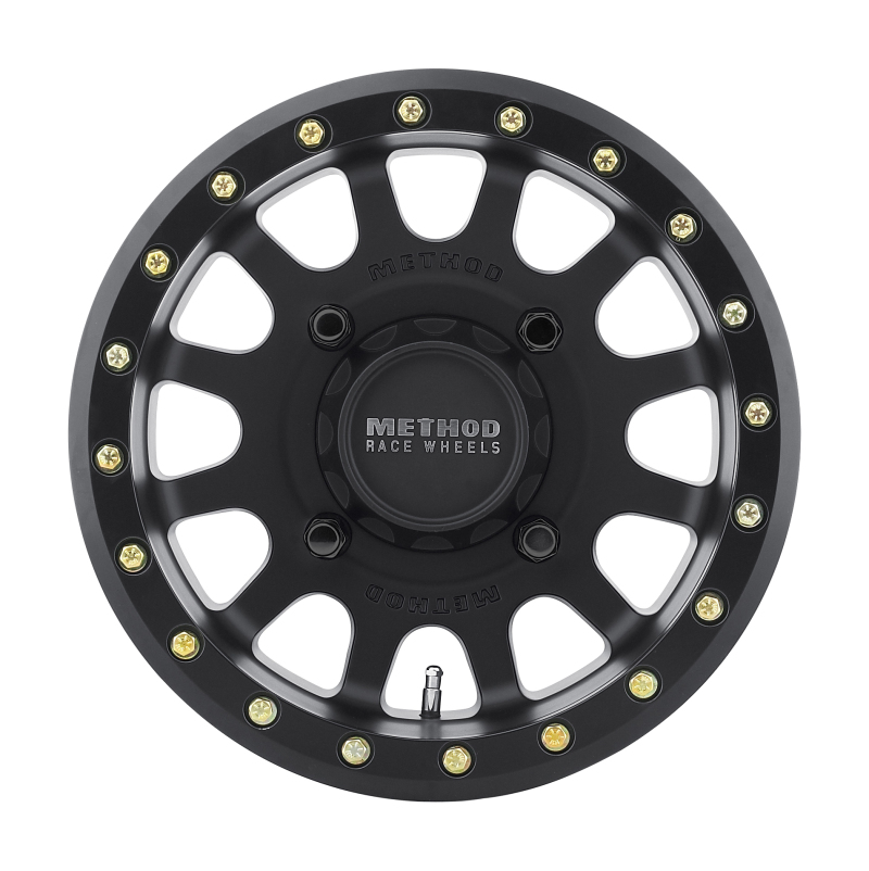 MR401 UTV Beadlock 14x7 / 4+3/13mm Offset / 4x156 / 132mm CB Matte Black Wheel - Click Image to Close