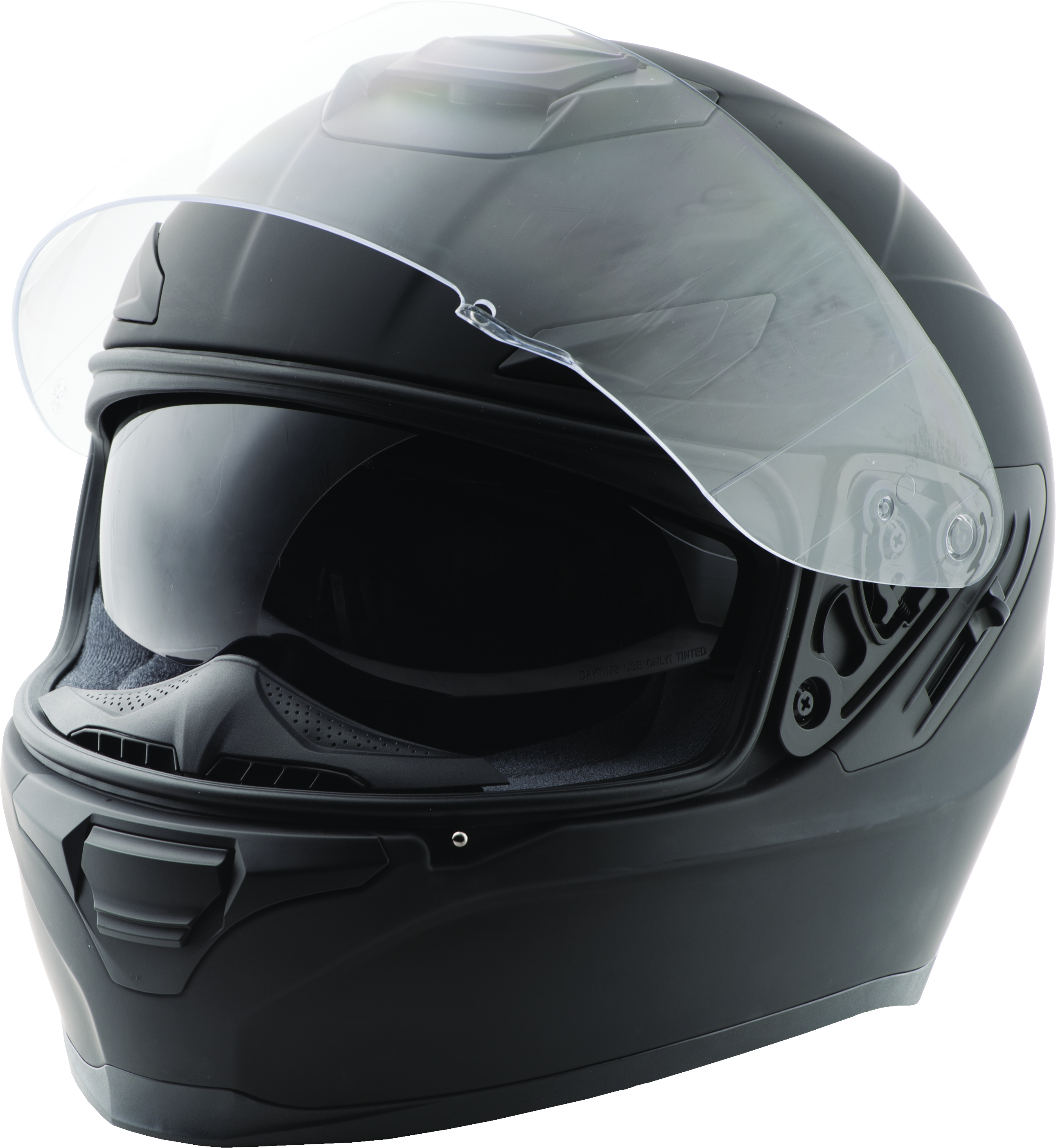 Sentinel Solid Motorcycle Helmet Matte Black Small - Click Image to Close