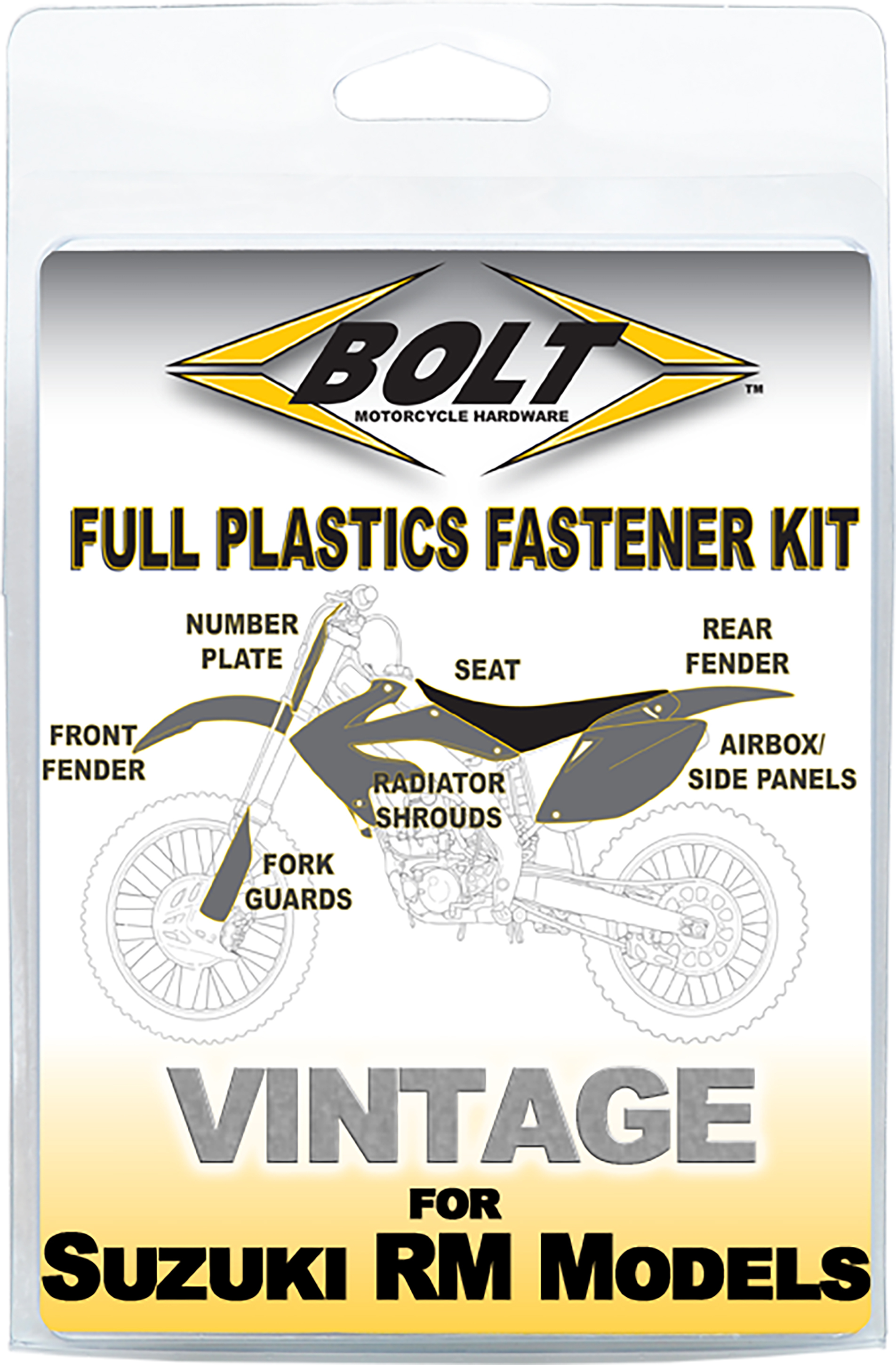 Full Plastic Fastener Kit - For 96-00 Suzuki RM125 & RM250 - Click Image to Close