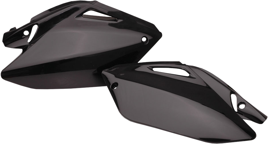 Side Panels - Black - For 04-05 Honda CRF250R - Click Image to Close