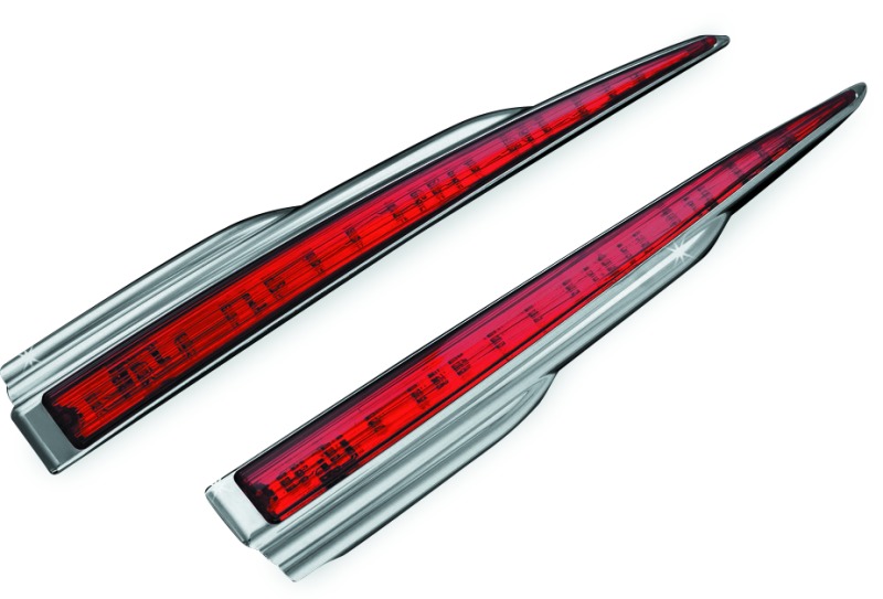 Rear Light Bars For Trikes - Chrome - Click Image to Close