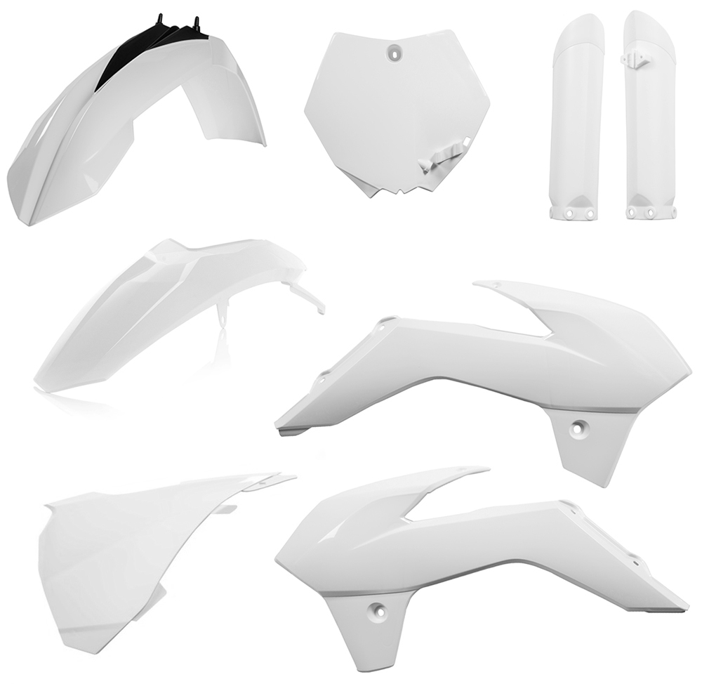 Full Plastic Kit - White - For 13-17 KTM 85 SX - Click Image to Close