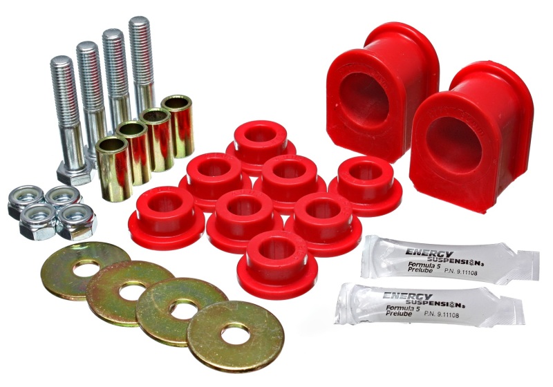 05-07 Ford Mustang Red Rear Sway Bar Frame Bushings (Must Reuse All Metal Parts) - Click Image to Close