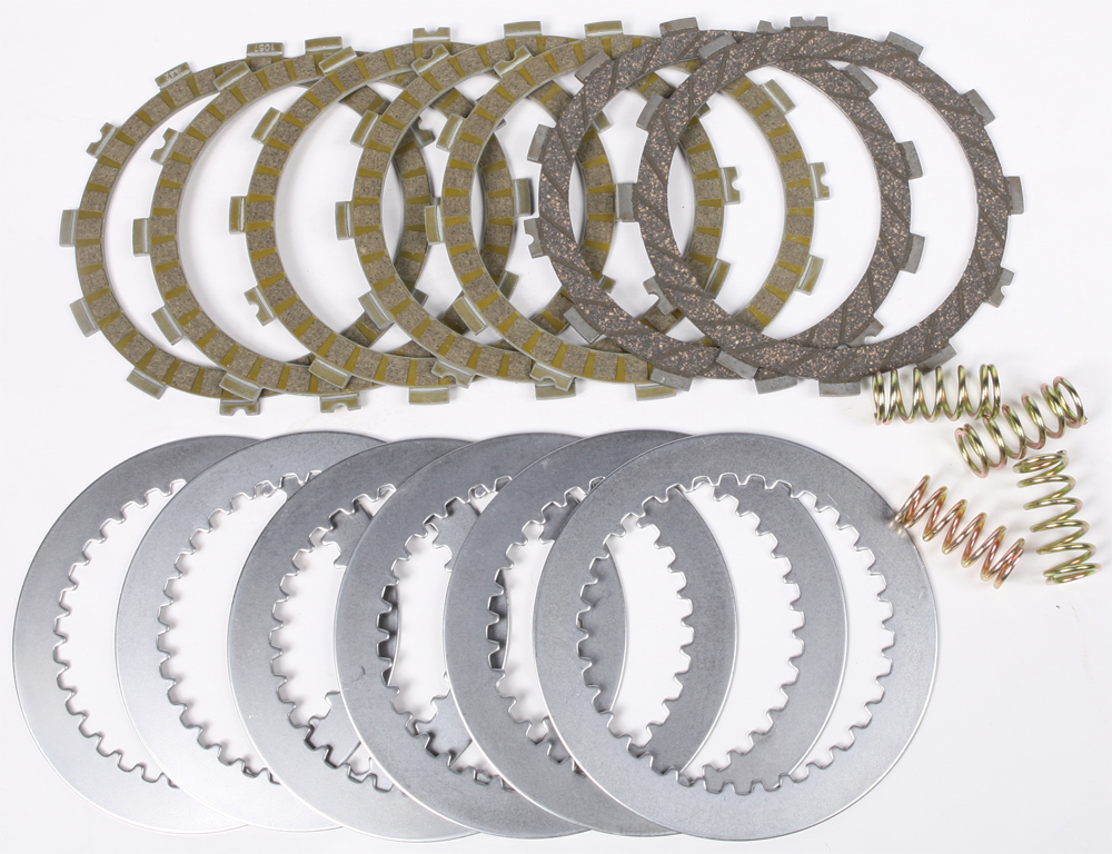 Complete Clutch Plate Set w/Springs - For 97-02 Kawasaki KX125 - Click Image to Close