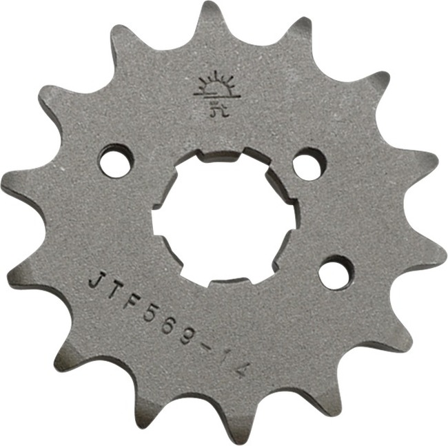 Front Steel Countershaft Sprocket - 14 Tooth 520 - Click Image to Close