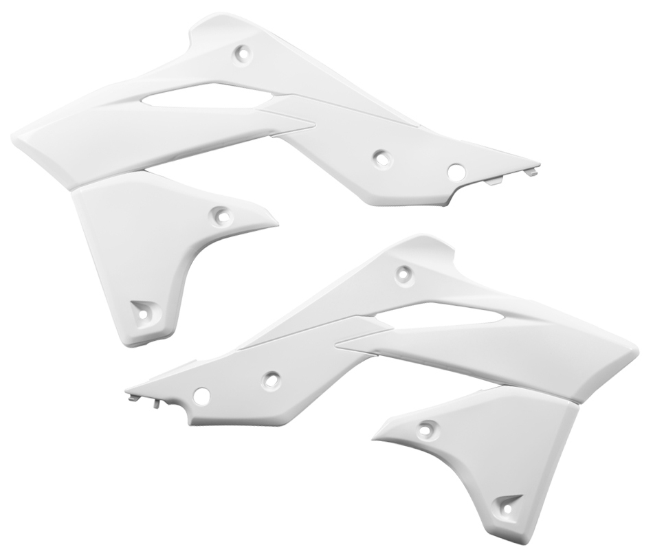 Radiator Shrouds - White - For 13-16 Kawasaki KX250F - Click Image to Close