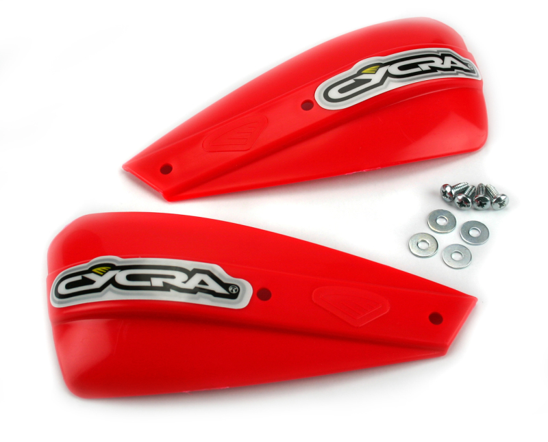 Low Profile Enduro Handshield Red - Click Image to Close