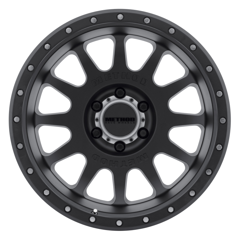 MR605 NV 20x9 -12mm Offset 6x135 87mm CB Matte Black Wheel - Click Image to Close