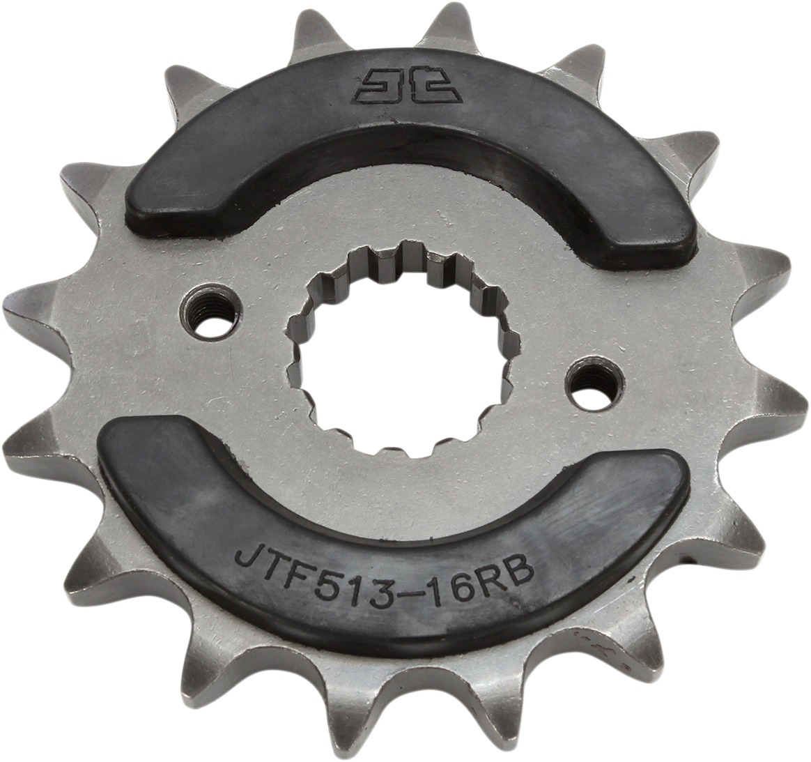 Front Steel Countershaft Sprocket w/ Rubber Damper - 16 Tooth 530 - Click Image to Close