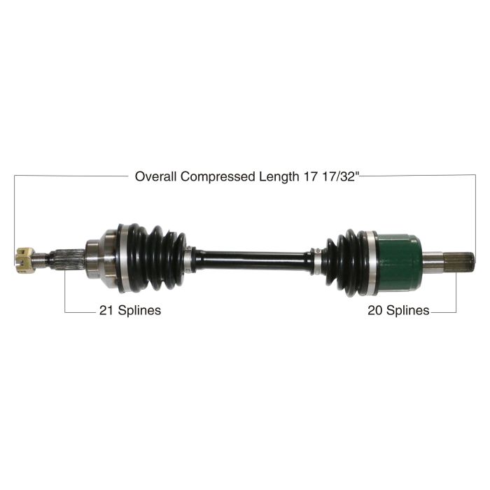 TYTANEUM OE Replacement CV Axle Honda Front Left - For Honda Front Left CV Axle Replacement - Click Image to Close