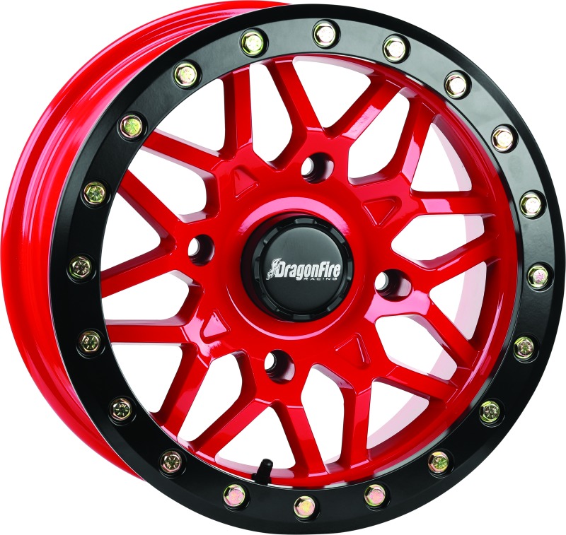 Typhon Wheel 15X7 4/156 5+2 +10 Machined Red - Click Image to Close