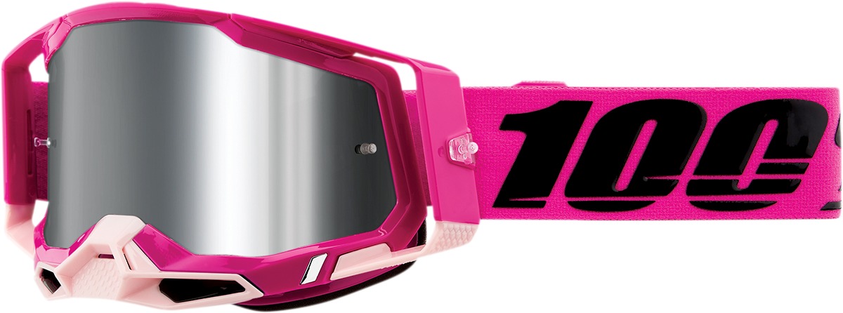 Racecraft 2 Pink / Maho Goggles - Silver Flash Mirrored Lens - Click Image to Close