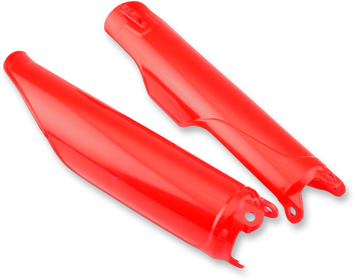 Red Fork Guards - For 02+ CR 2T, 06-18 CRF250R, 06-21 CRF450R - Click Image to Close