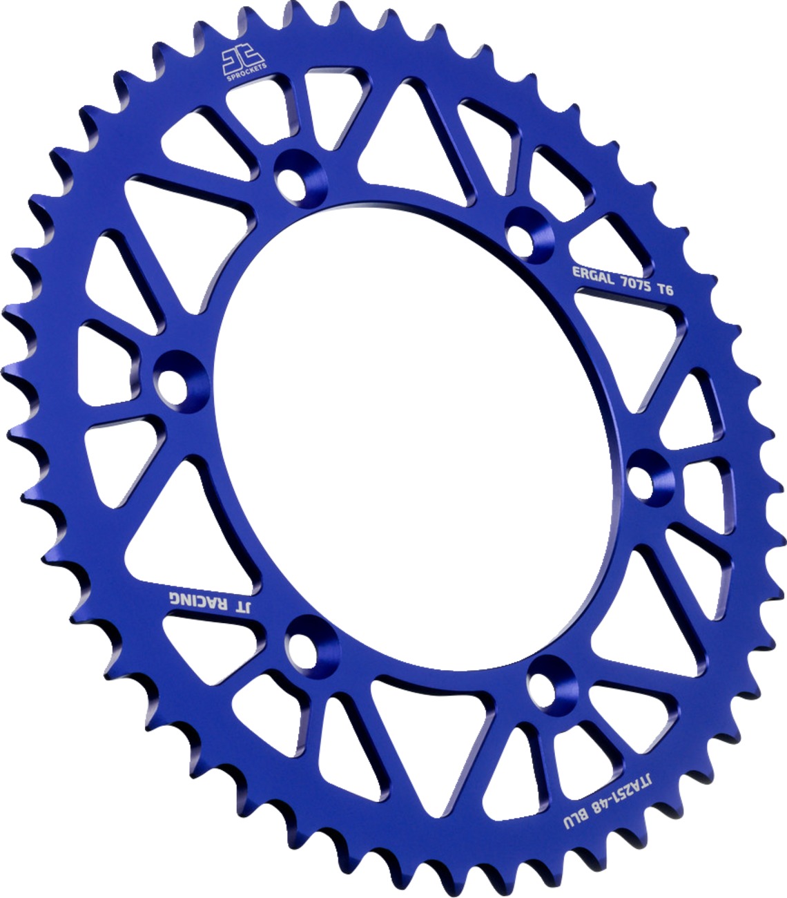 Blue Aluminum Rear Sprocket - 48 Teeth 520 Pitch - Click Image to Close