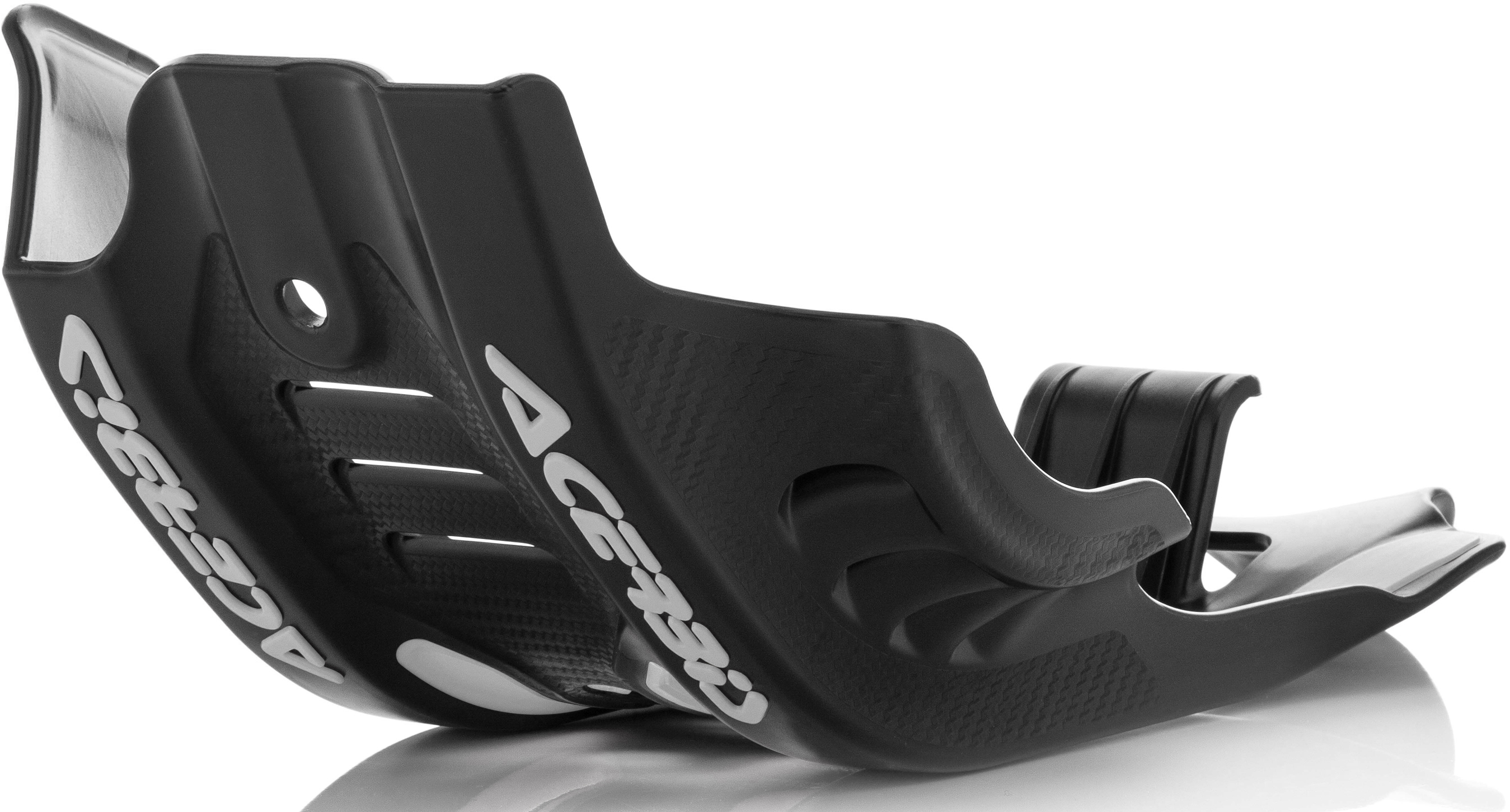 Skid Plate Black/White - For 16-18 Husqvarna KTM - Click Image to Close