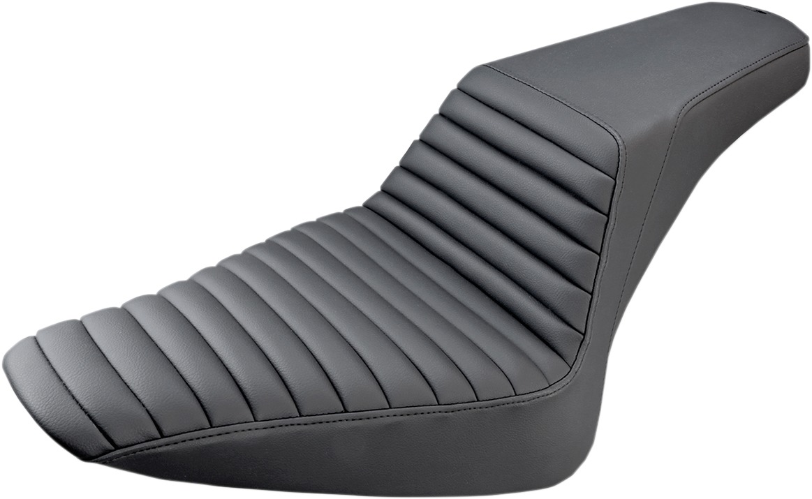 Step-Up Tuck and Roll 2-Up Seat - Black - For 12-17 HD FLS Softail Slim - Click Image to Close