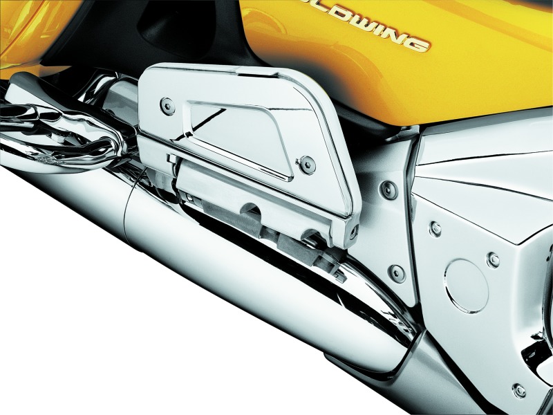 Passenger Floorboard Cover 01-17 Honda GL1800 Chrome - Click Image to Close