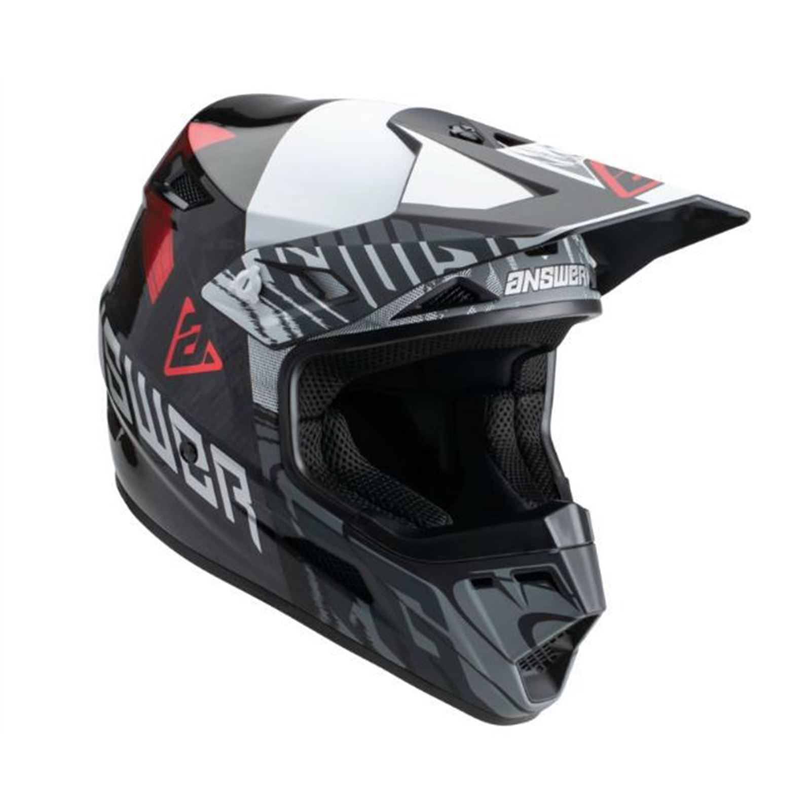 Answer AR3 Ronin Helmet Black/White/Crimson - 2XL - Click Image to Close