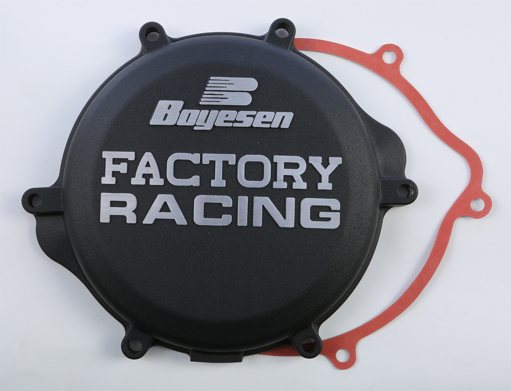 Factory Racing Clutch Cover - Black - For 98-07 Suzuki RM125 - Click Image to Close