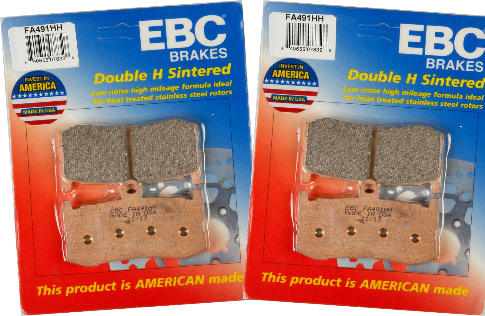 Sintered Double-H Brake Pads Front Set - Click Image to Close