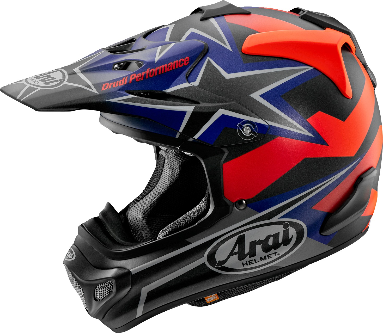 Arai VX-Pro4 Stars & Stripes Helmet Black Frost M - Off-road MX helmet in Black Frost, size M - Click Image to Close