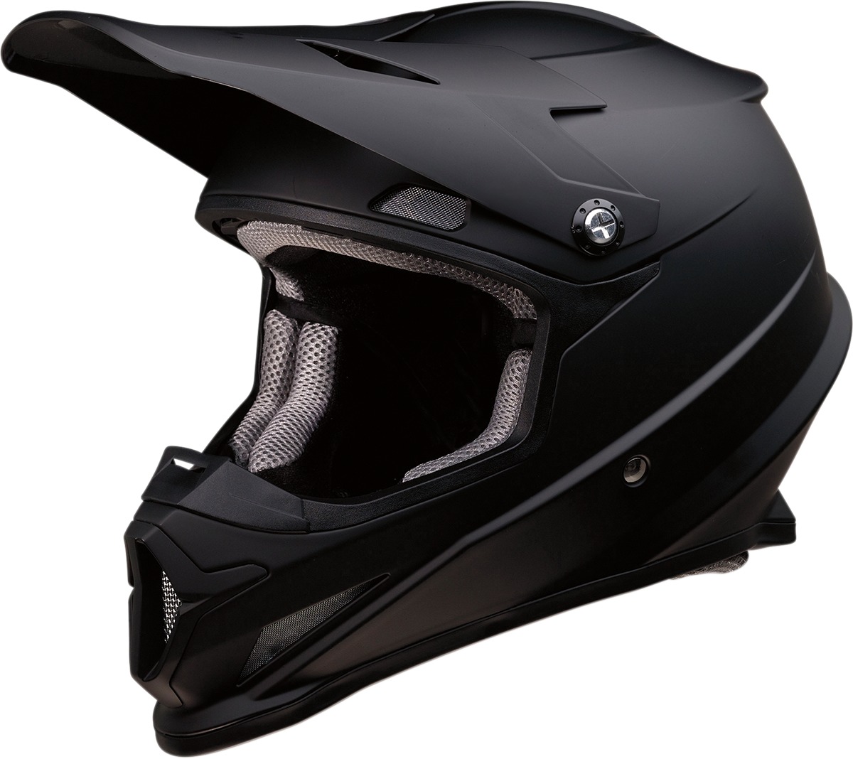 Rise Full Face Offroad Helmet Matte Black Small - Click Image to Close